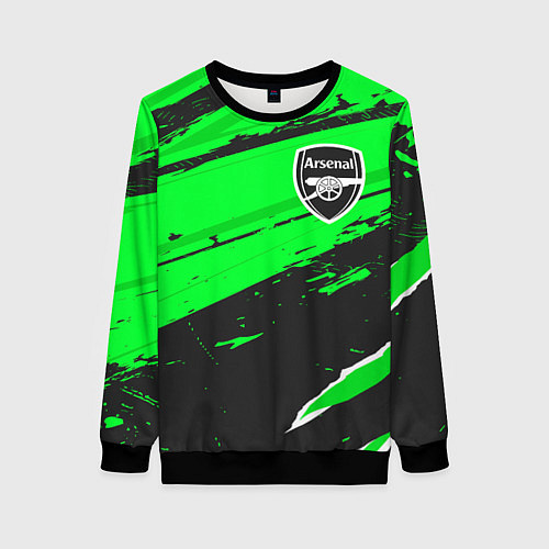 Женский свитшот Arsenal sport green / 3D-Черный – фото 1