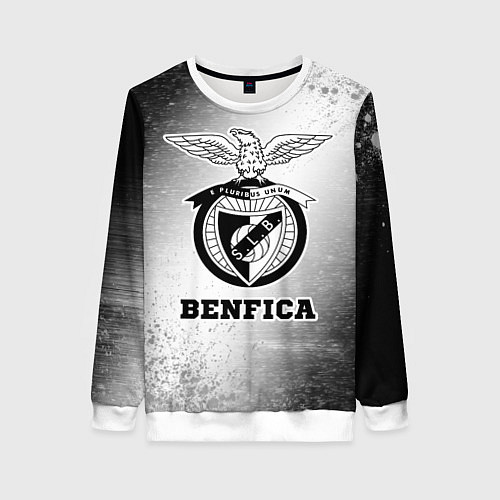 Женский свитшот Benfica sport на светлом фоне / 3D-Белый – фото 1