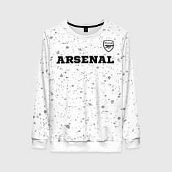 Свитшот женский Arsenal sport на светлом фоне посередине, цвет: 3D-белый