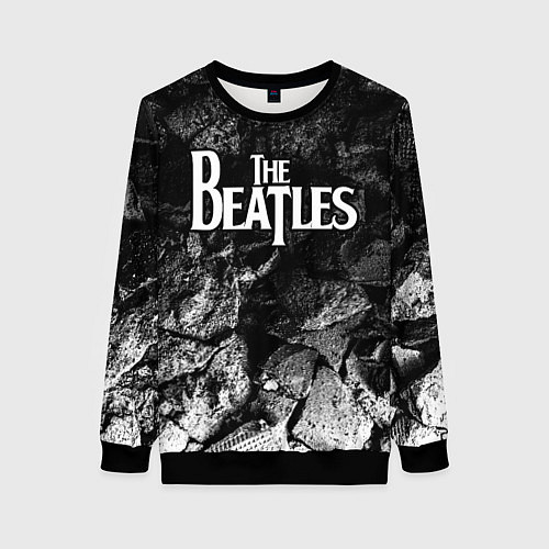 Женский свитшот The Beatles black graphite / 3D-Черный – фото 1