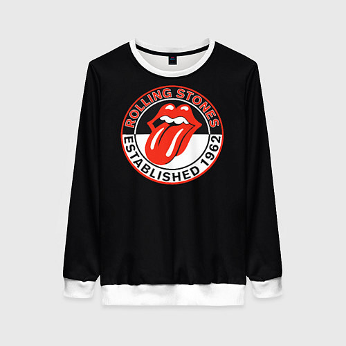 Женский свитшот Rolling Stones Established 1962 group / 3D-Белый – фото 1