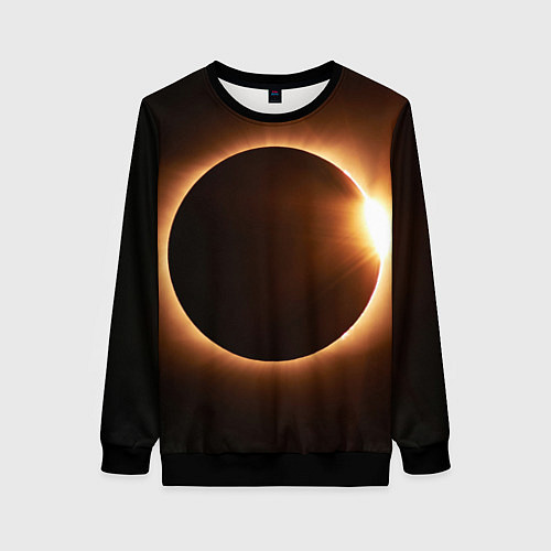 Женский свитшот Полнолуние / 3D-Черный – фото 1