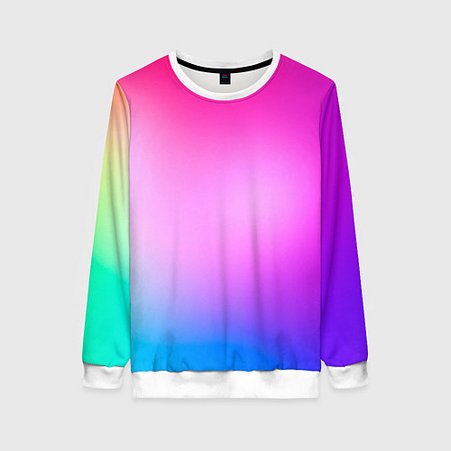 Женский свитшот Colorful gradient / 3D-Белый – фото 1