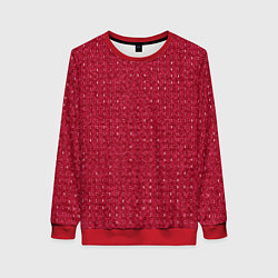 Женский свитшот Вишнёвый мелкие полосочки