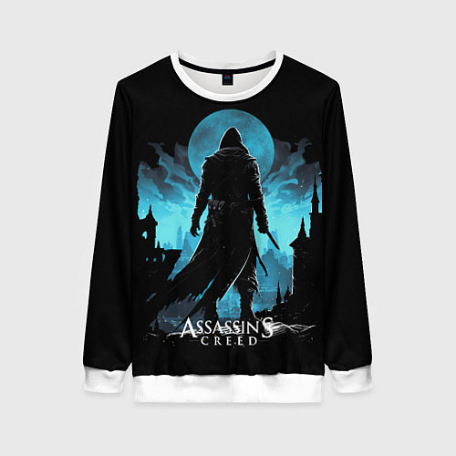 Женский свитшот Assassins creed сумерки / 3D-Белый – фото 1