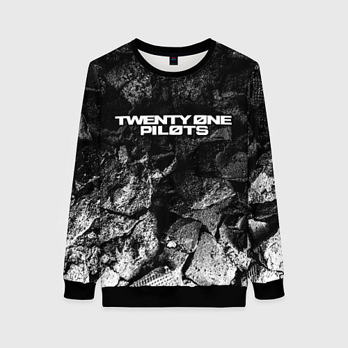 Женский свитшот Twenty One Pilots black graphite / 3D-Черный – фото 1