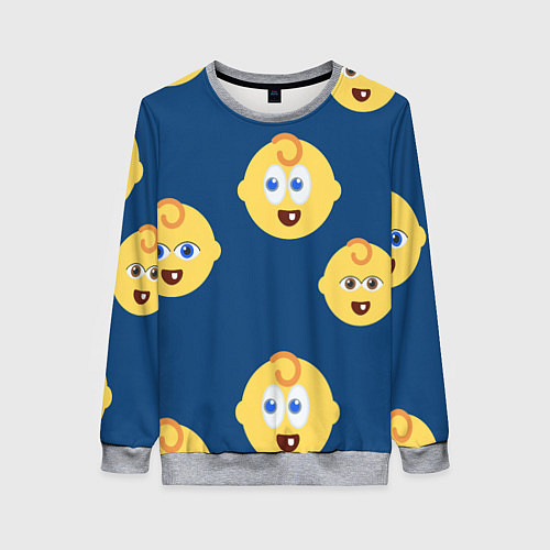 Женский свитшот Лёлик и болик / 3D-Меланж – фото 1