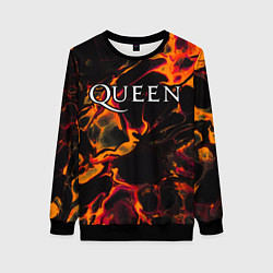 Женский свитшот Queen red lava