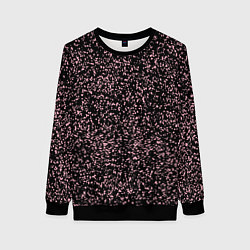 Женский свитшот Чёрный с мелкими розовыми брызгами