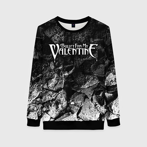 Женский свитшот Bullet For My Valentine black graphite / 3D-Черный – фото 1