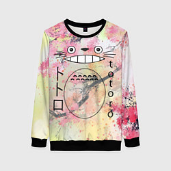 Свитшот женский Totoro moy sosed x, цвет: 3D-черный