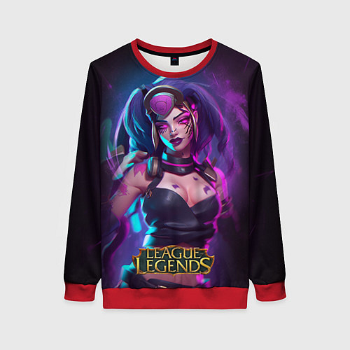 Женский свитшот League Of Legends Akali Kda / 3D-Красный – фото 1