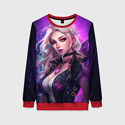 Свитшот женский League of Legends Kaisa Kda style, цвет: 3D-красный