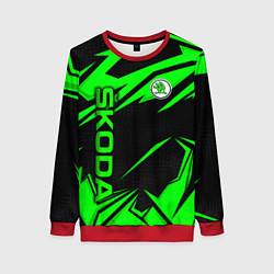 Женский свитшот Skoda - green uniform