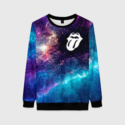 Свитшот женский Rolling Stones space rock, цвет: 3D-черный