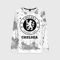 Свитшот женский Chelsea sport на светлом фоне, цвет: 3D-белый