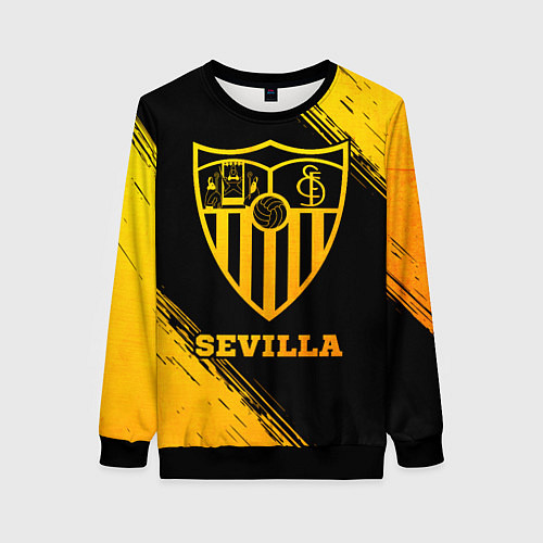 Женский свитшот Sevilla - gold gradient / 3D-Черный – фото 1