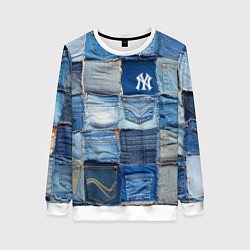 Женский свитшот Patchwork - New York yankees baseball team