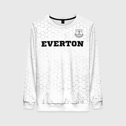 Женский свитшот Everton sport на светлом фоне посередине