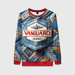 Женский свитшот Vanguard denim patchwork - ai art