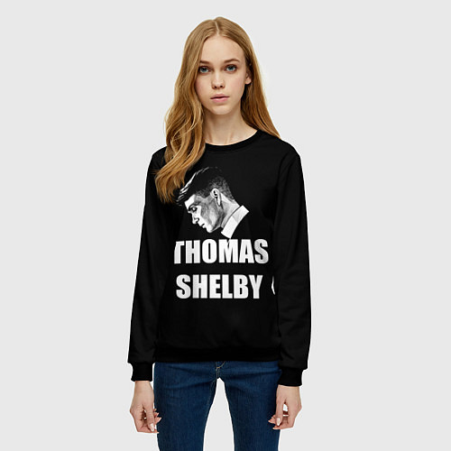 Женский свитшот Thomas shelbi / 3D-Черный – фото 3