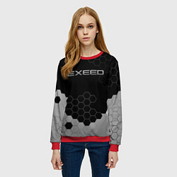 Свитшот женский Exceed, цвет: 3D-красный — фото 2