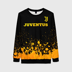 Женский свитшот Juventus - gold gradient посередине