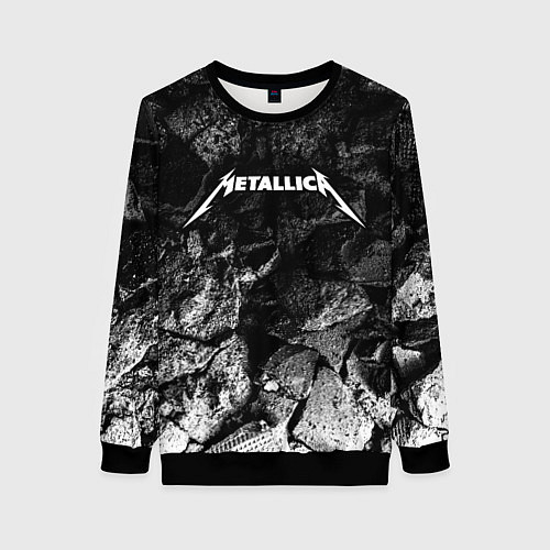 Женский свитшот Metallica black graphite / 3D-Черный – фото 1