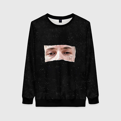 Женский свитшот Взгляд Kizaru / 3D-Черный – фото 1