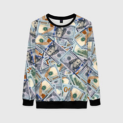 Женский свитшот Банкноты сто долларов