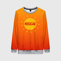 Свитшот женский Orange sunshine reggae, цвет: 3D-меланж