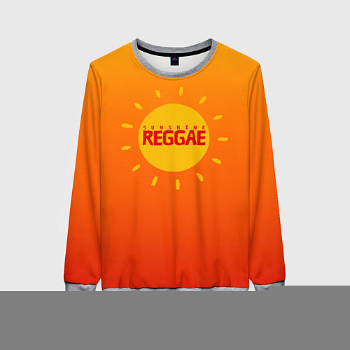 Женский свитшот Orange sunshine reggae / 3D-Меланж – фото 1