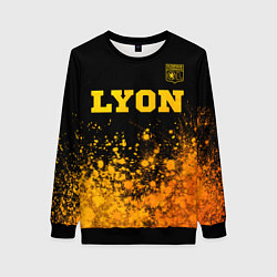 Женский свитшот Lyon - gold gradient посередине