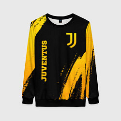 Свитшот женский Juventus - gold gradient вертикально, цвет: 3D-черный