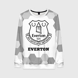 Женский свитшот Everton sport на светлом фоне