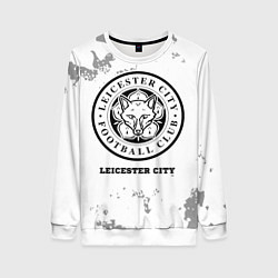 Свитшот женский Leicester City sport на светлом фоне, цвет: 3D-белый