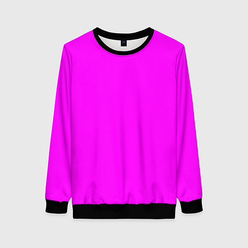 Женский свитшот Яркий розовый / 3D-Черный – фото 1