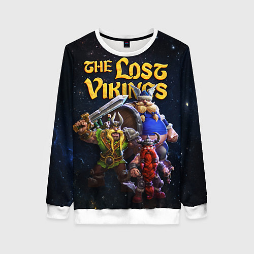 Женский свитшот The lost vikings - interplay / 3D-Белый – фото 1
