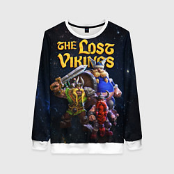 Свитшот женский The lost vikings - interplay, цвет: 3D-белый