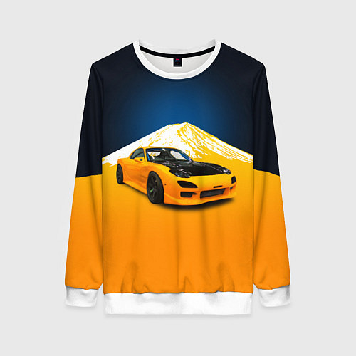 Женский свитшот Спортивный японский автомобиль / 3D-Белый – фото 1
