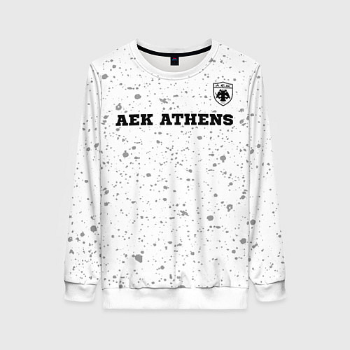 Женский свитшот AEK Athens sport на светлом фоне посередине / 3D-Белый – фото 1