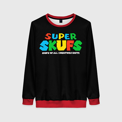 Женский свитшот Super skufs / 3D-Красный – фото 1