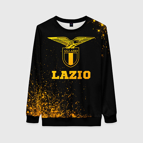 Женский свитшот Lazio - gold gradient / 3D-Черный – фото 1