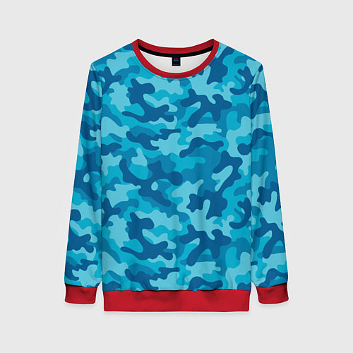 Женский свитшот Камуфляж Люсии из gta 6 / 3D-Красный – фото 1