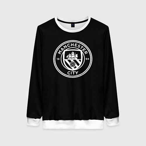 Женский свитшот Манчестер сити клуб / 3D-Белый – фото 1