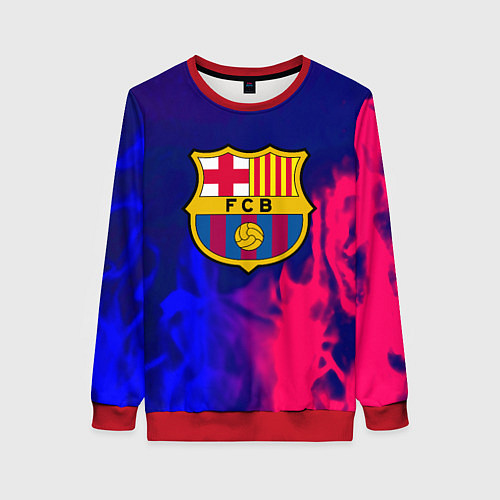 Женский свитшот Barcelona fc club gradient / 3D-Красный – фото 1