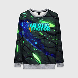 Свитшот женский Abiotic Factor logo bright neon, цвет: 3D-меланж