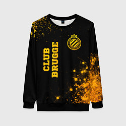 Женский свитшот Club Brugge - gold gradient вертикально