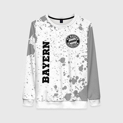 Женский свитшот Bayern sport на светлом фоне вертикально / 3D-Белый – фото 1