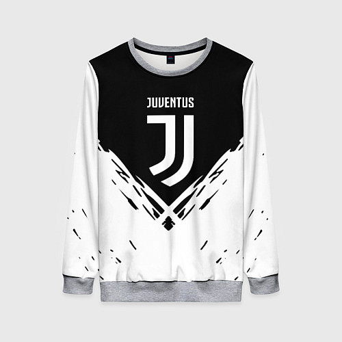 Женский свитшот Juventus sport geometry fc club / 3D-Меланж – фото 1